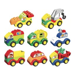 L-W Toys Junior kostky Auta 62 ks
